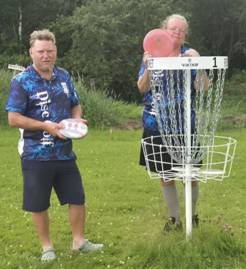 Ideella krafter bygger discgolfbana i Nedansjö